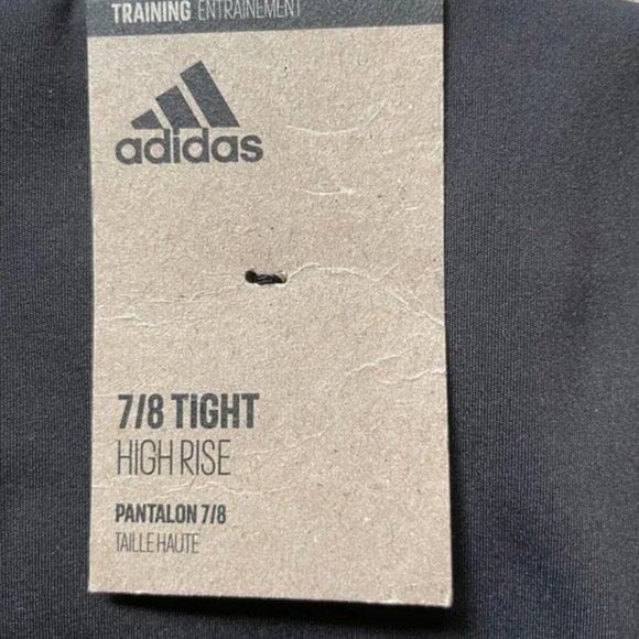 NWT Adidas Womens Training‎ 7/8 High Rise Tight Black Medium - Picture 3 of 4